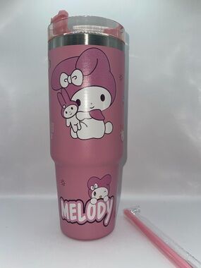 Sanrio My Melody Pink Insulated Tumbler with Straw